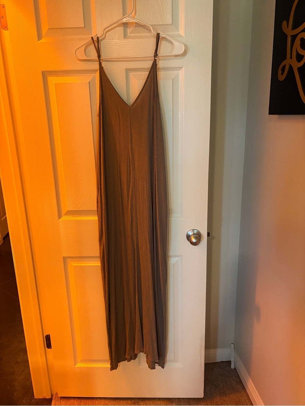 lovestitch Taupe Slip Maxi Dress